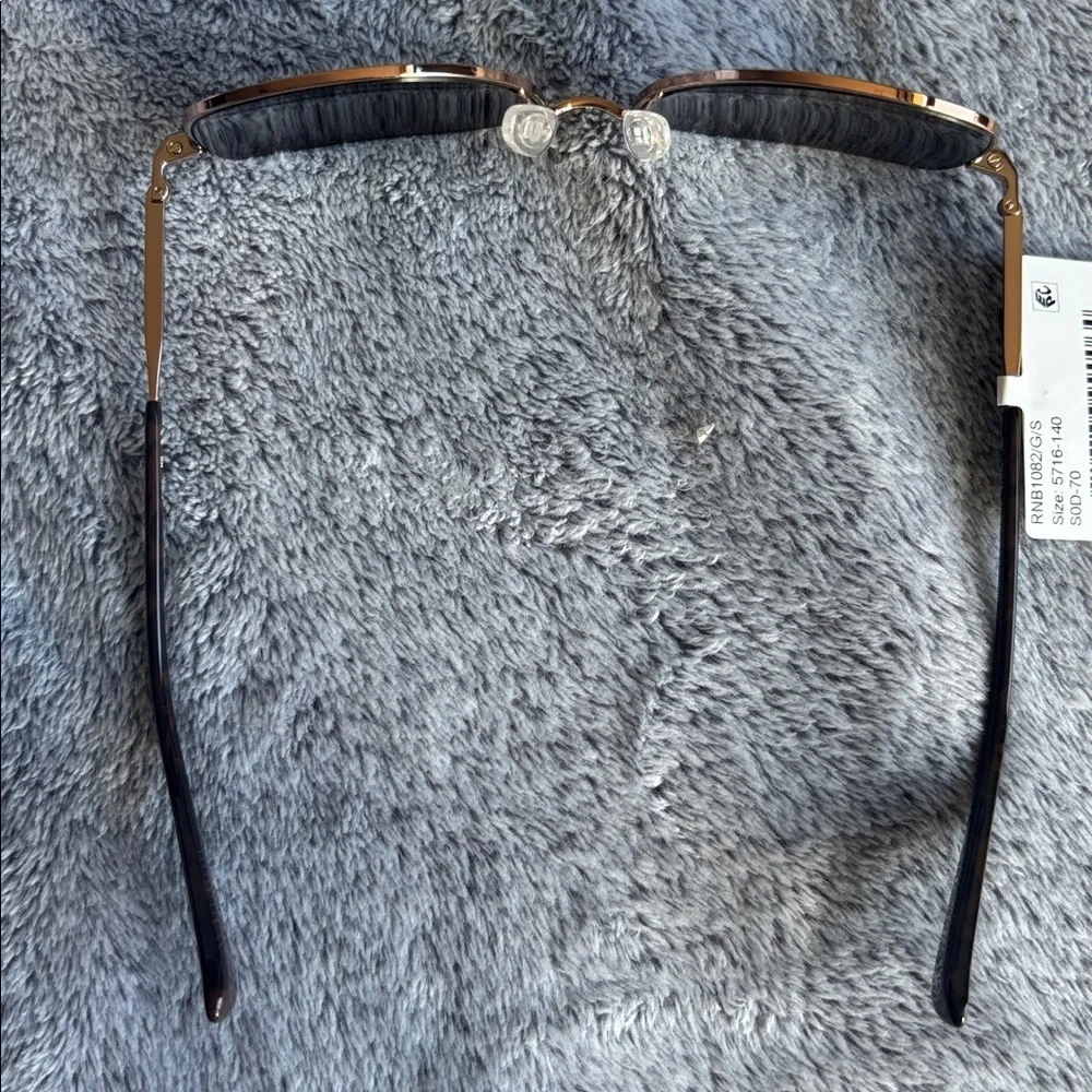 rag & bone 57mm Square Sunglasses in Rose Gold NWT
